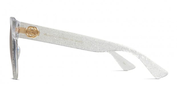 Gucci clear glitter glasses clearance
