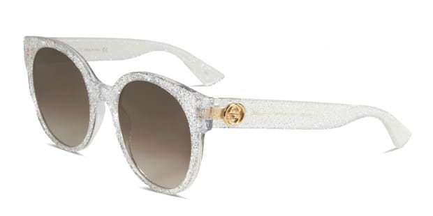 Gucci silver sale glitter sunglasses