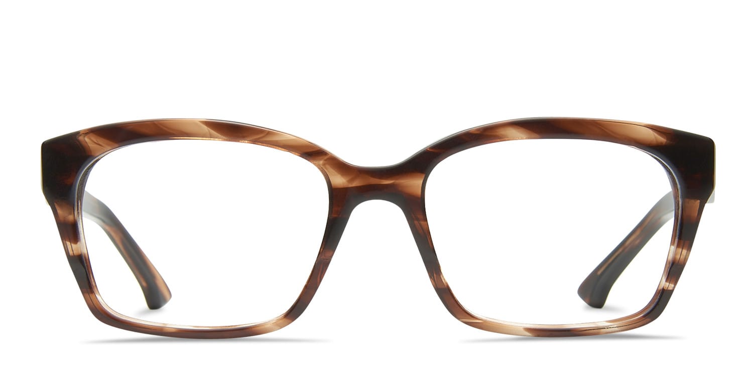 Cascade Brown glasses - Brown - Frontal View