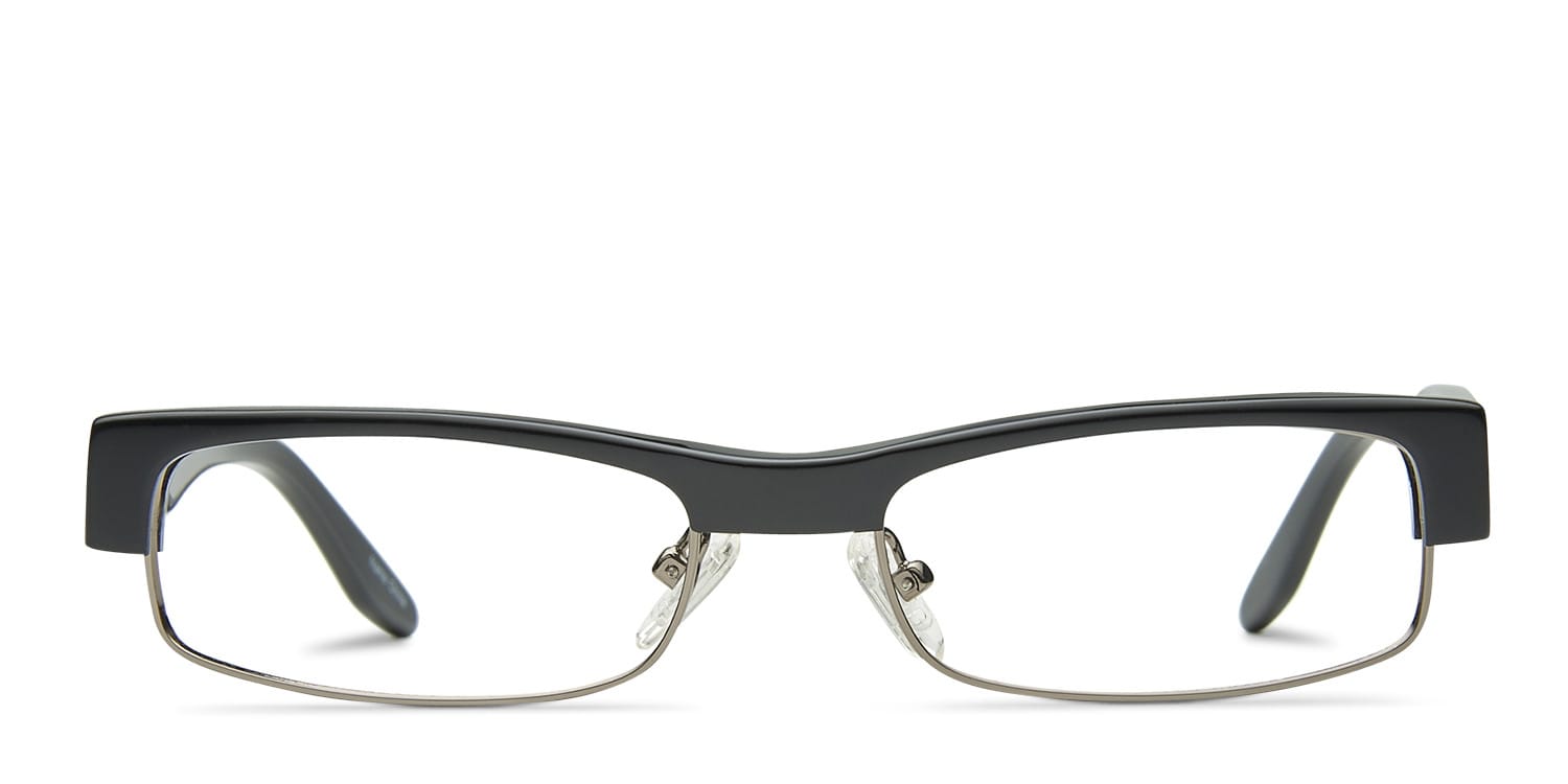 Edgar Black glasses - Black - Frontal View
