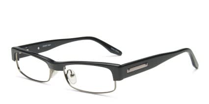 Edgar Black glasses - Black - Angle View