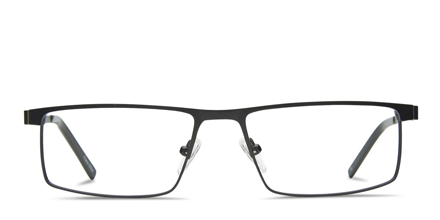 Wyatt Black glasses - Black - Frontal View
