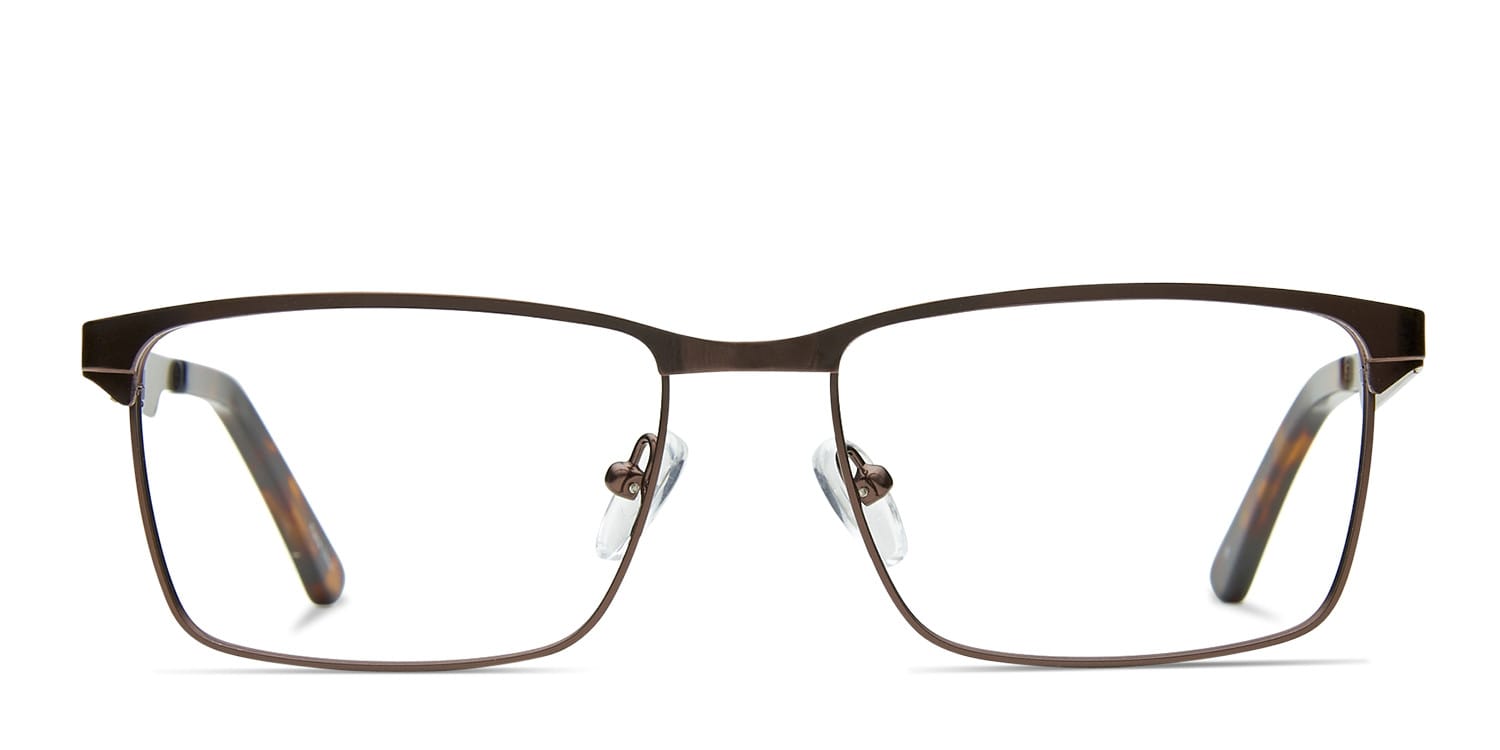 Miles Brown glasses - Brown - Frontal View