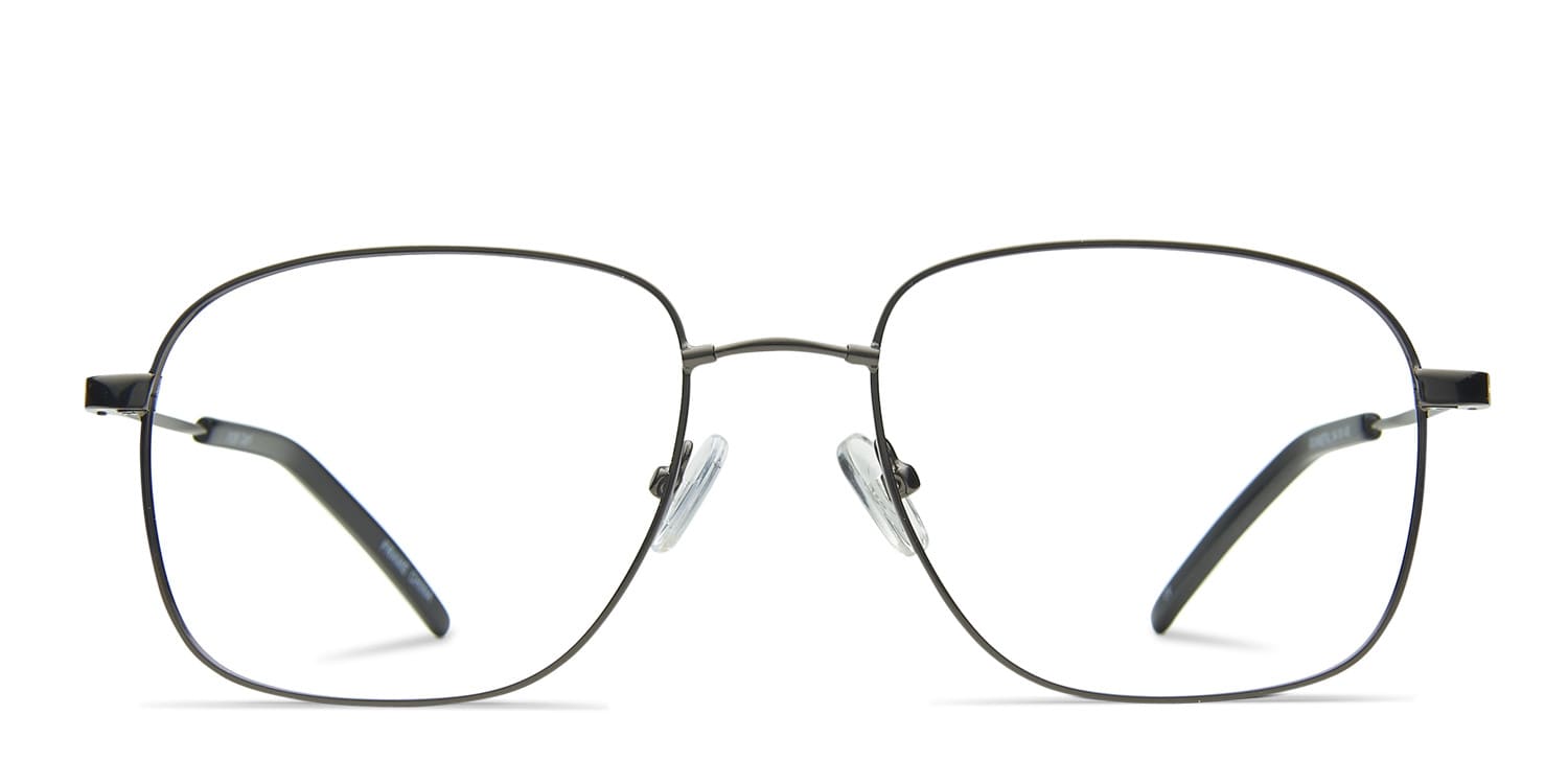 Mayer Gunmetal glasses - Gunmetal - Frontal View