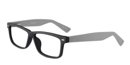 Everett Black w/Gray glasses - Black / Gray - Angle View