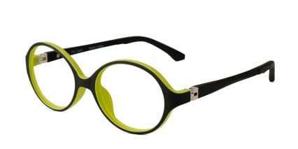 Lil' Susie Black/Yellow Kids glasses - Black / Yellow - Angle View