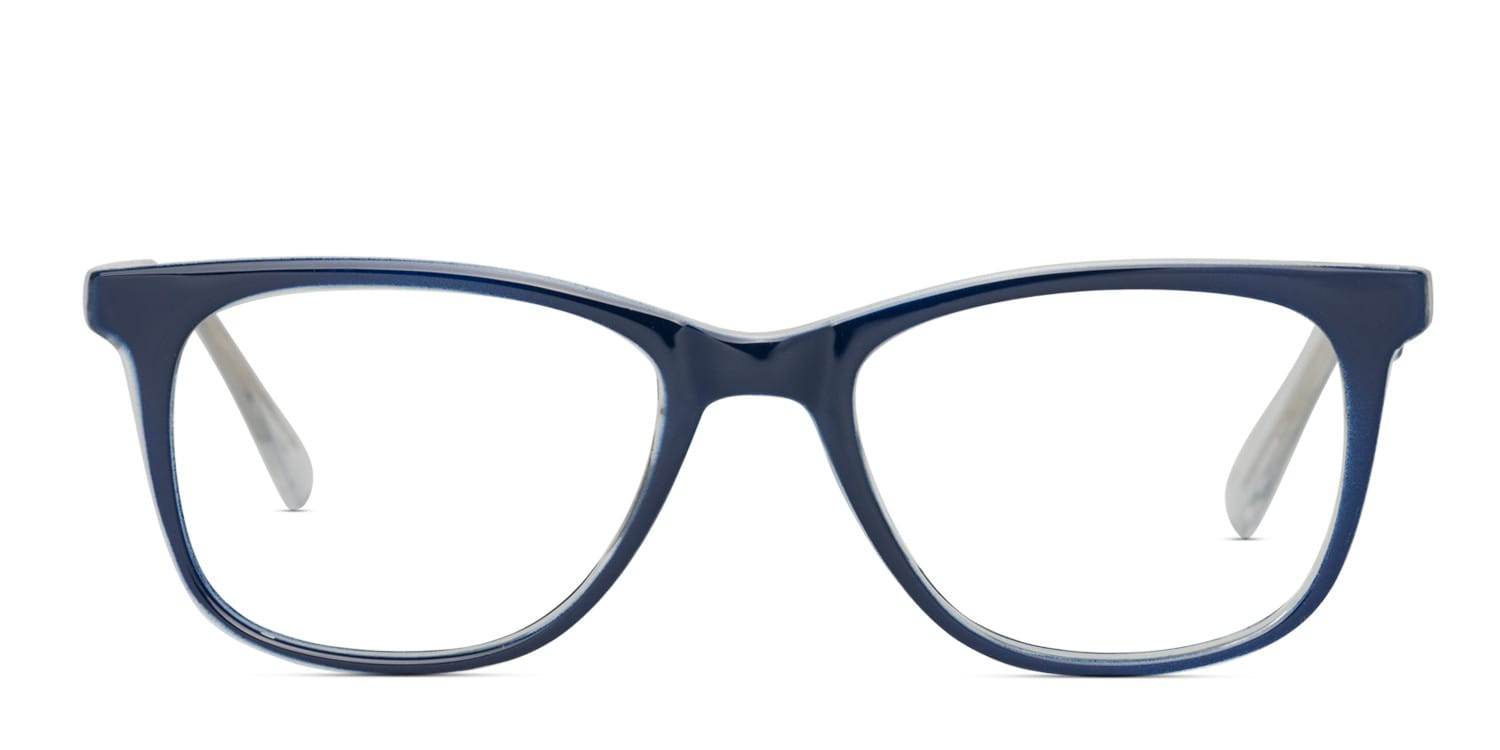 Olos Big John Blue/Clear Kids glasses - Blue / Clear - Frontal View