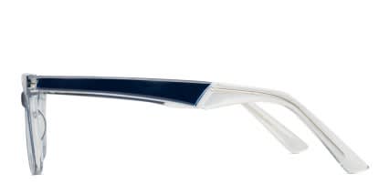 Olos Big John Blue/Clear Kids glasses - Blue / Clear - Side View