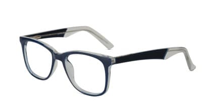 Olos Big John Blue/Clear Kids glasses - Blue / Clear - Angle View