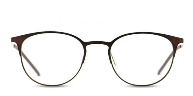 Porter Brown/Gold Prescription Eyeglasses