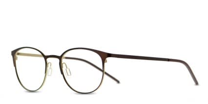 Porter Brown/Gold glasses - Brown / Gold - Angle View