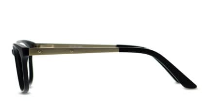 Heston Black, Gold glasses - Black / Gold - Side View