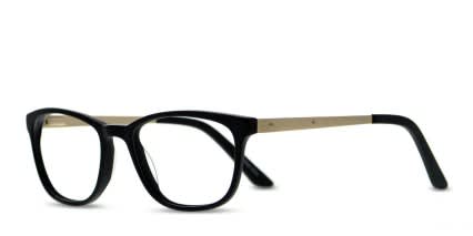 Heston Black, Gold glasses - Black / Gold - Angle View