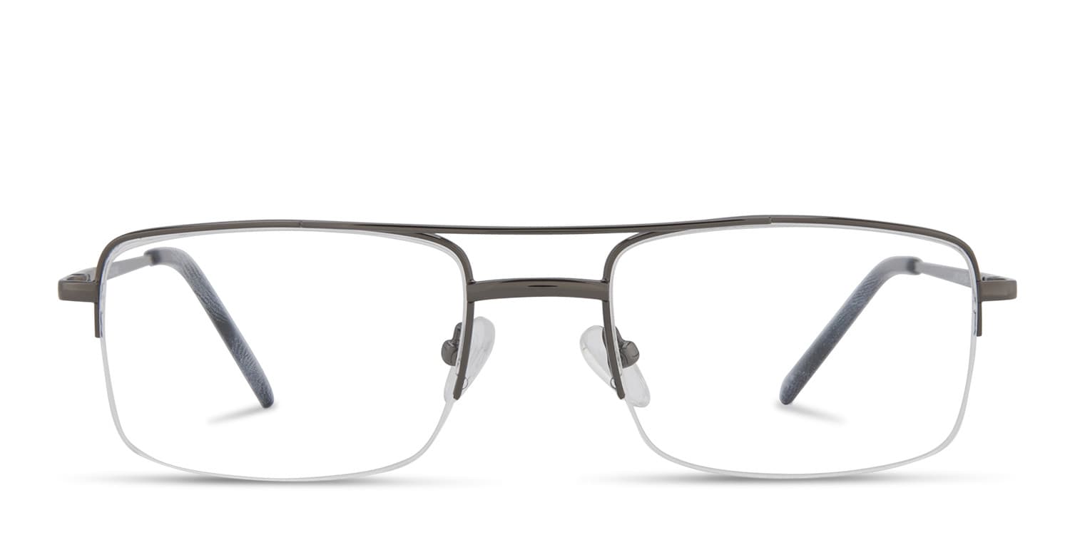 Neville Gunmetal glasses - Gunmetal - Frontal View