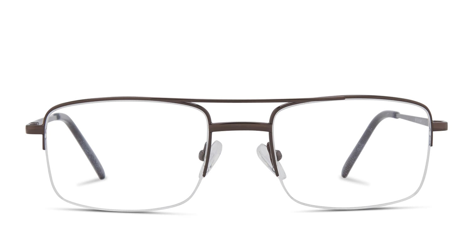 Neville Brown glasses - Brown - Frontal View