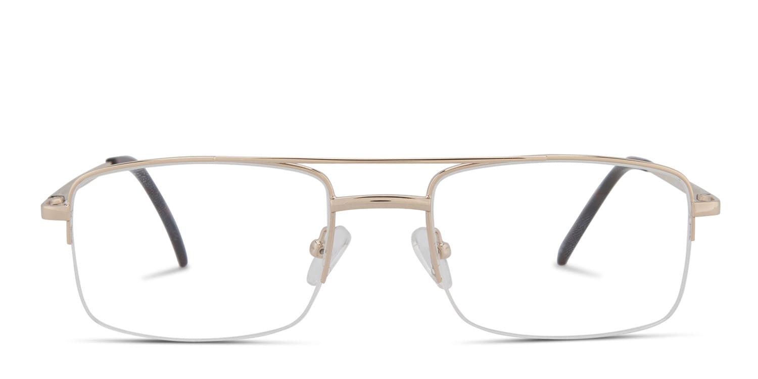 Neville Gold glasses - Gold - Frontal View