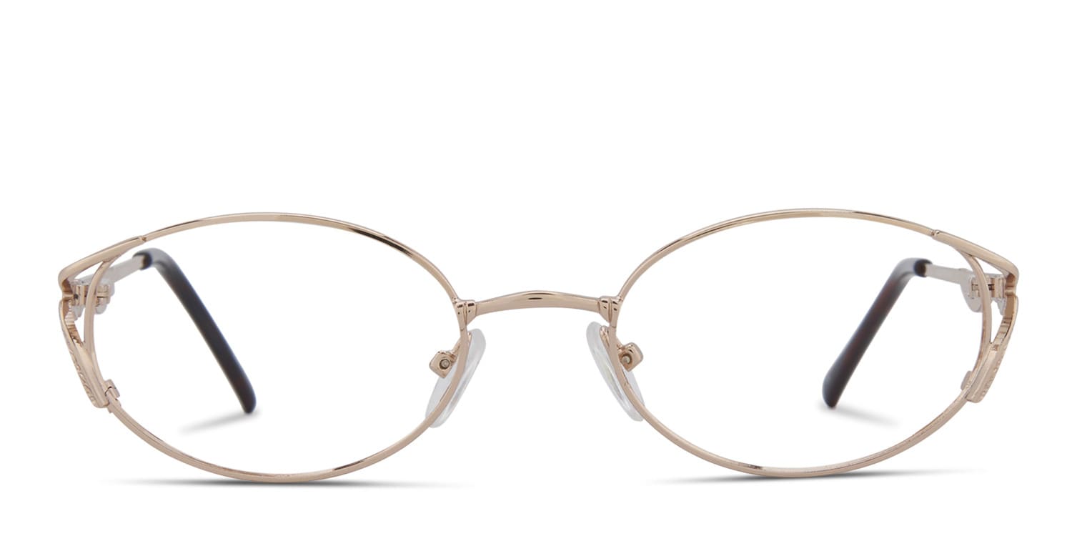 Lilach Gold glasses - Gold - Frontal View