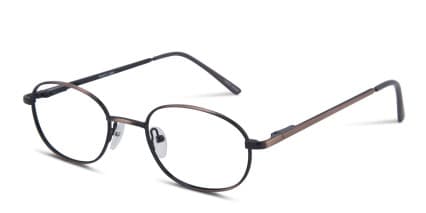 Peach Brown glasses - Brown - Angle View