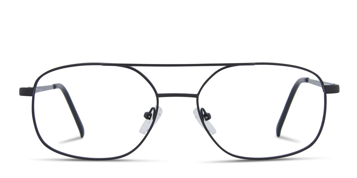 Macmillan Black glasses - Black - Frontal View