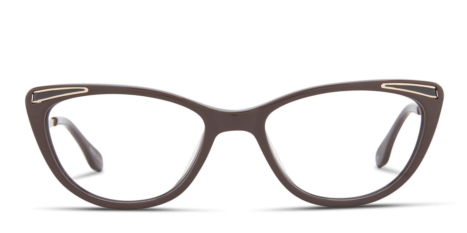 Millicent Brown glasses - Brown - Frontal View