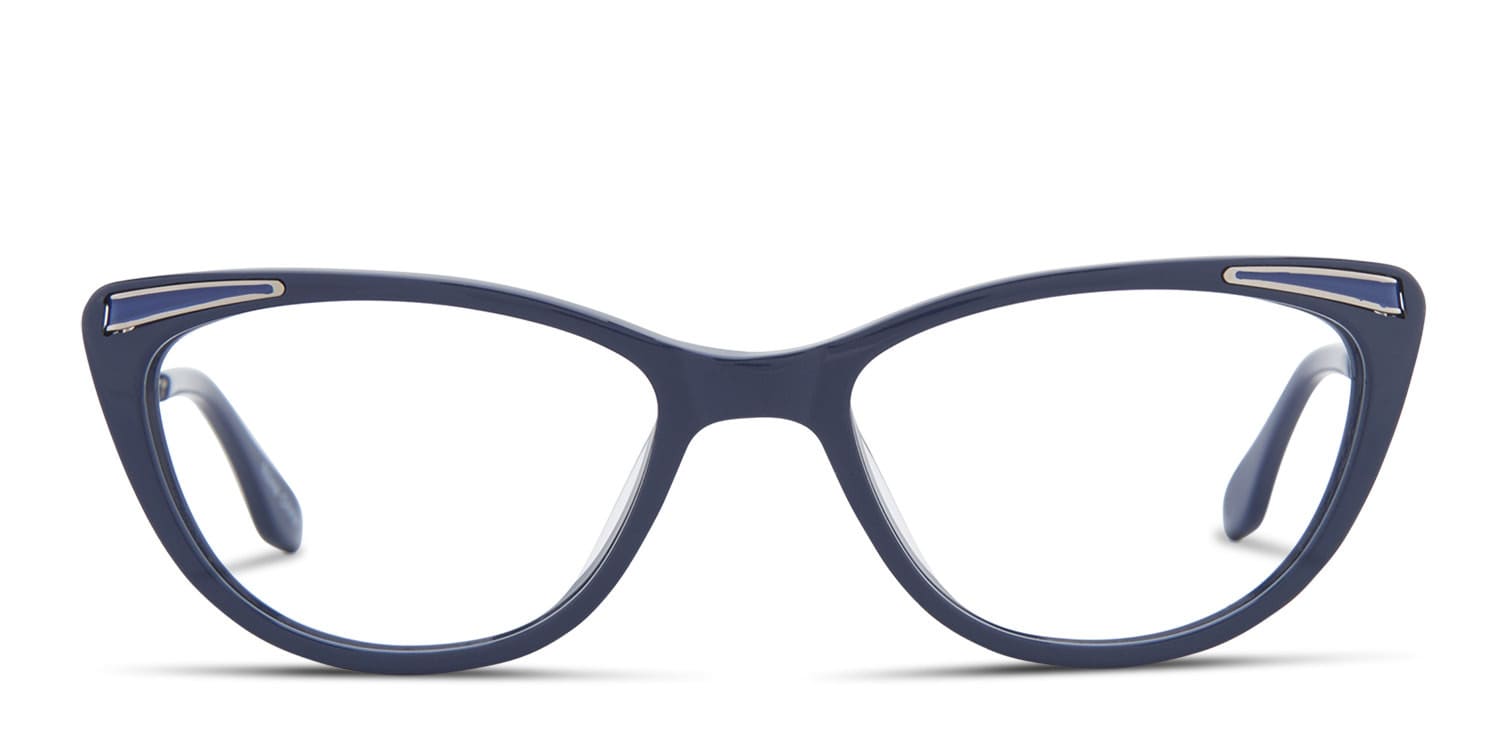 Millicent Blue glasses - Blue - Frontal View