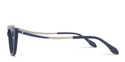 Millicent Blue glasses - Blue - Side View