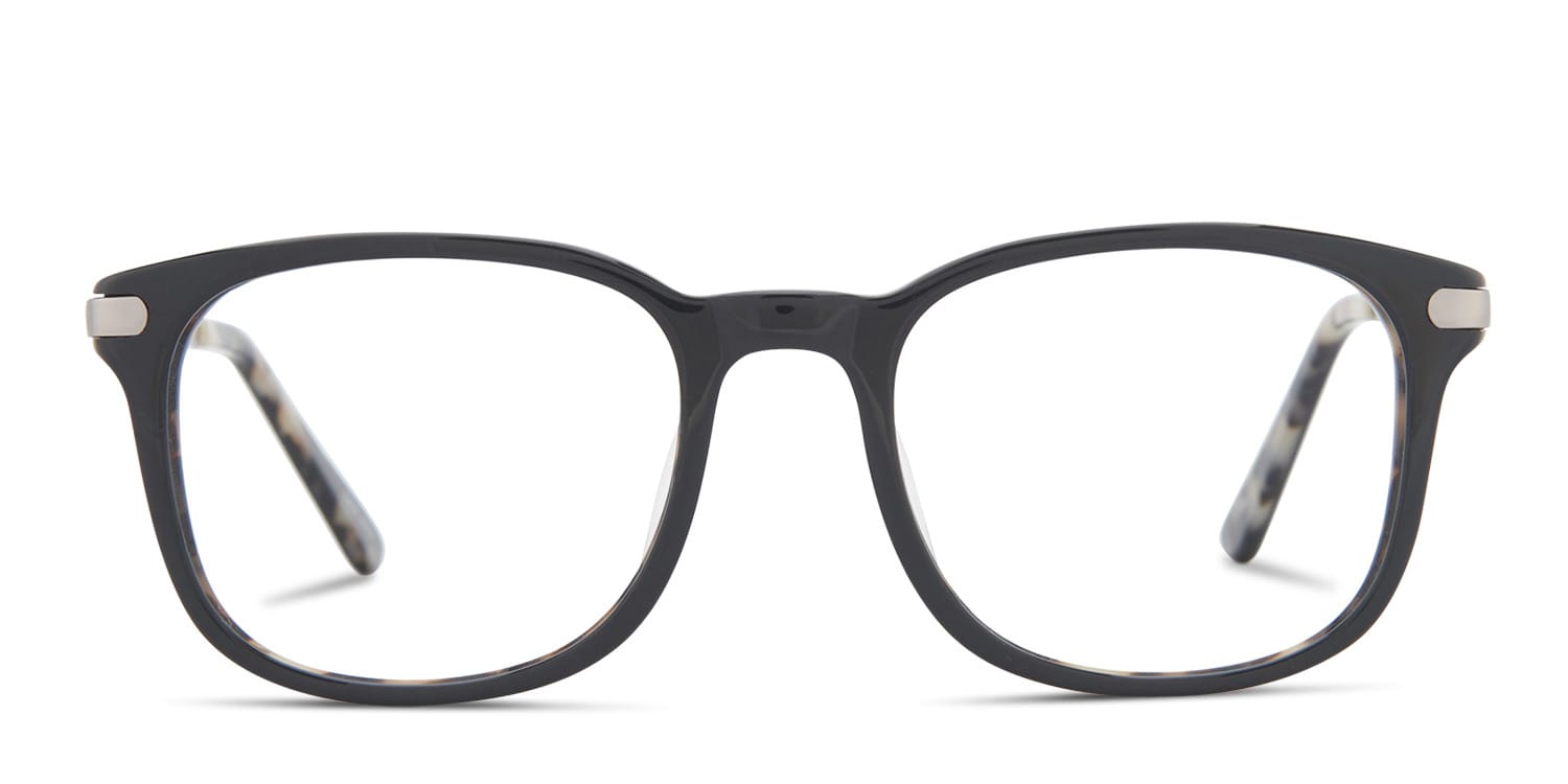 Eaton Black glasses - Black - Frontal View