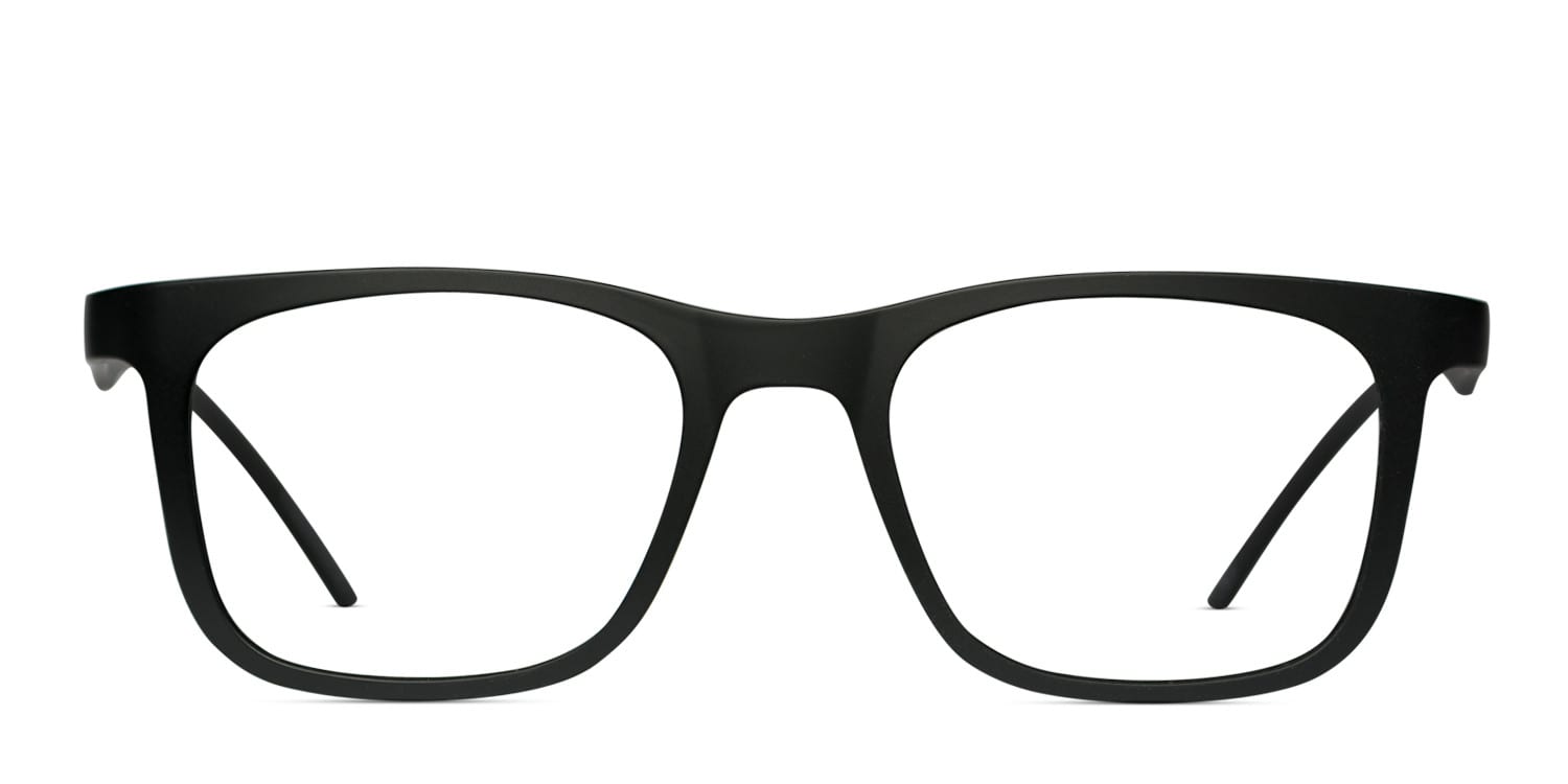 Oslo Black glasses - Black - Frontal View