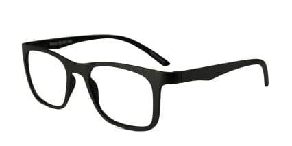 Oslo Black glasses - Black - Angle View