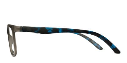 Oslo Gray w/Blue glasses - Blue / Gray - Side View