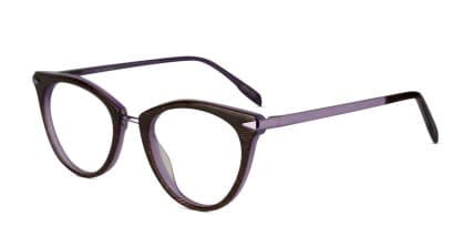 Reese Brown w/Purple glasses - Brown / Purple - Angle View