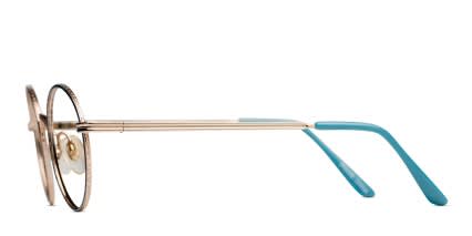 Perec Blue w/Gold glasses - Blue / Gold - Side View