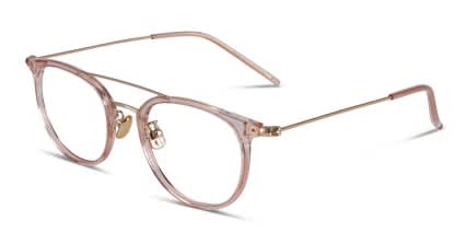 Ottoto Venus Clear Pink glasses - Clear / Pink - Angle View