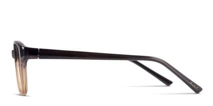 Amelia E. Chelsey Black, Brown glasses - Black / Brown - Side View