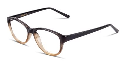 Amelia E. Chelsey Black, Brown glasses - Black / Brown - Angle View