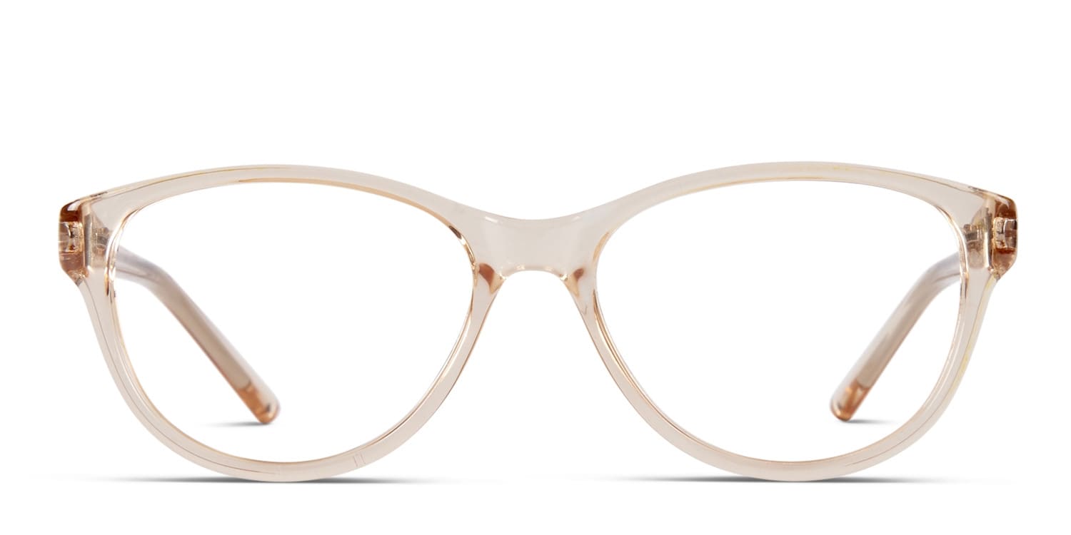 Amelia E. Chelsey Clear Gold glasses - Clear / Gold - Frontal View