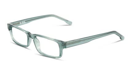 Revel Nero Green, Clear glasses - Green / Clear - Angle View