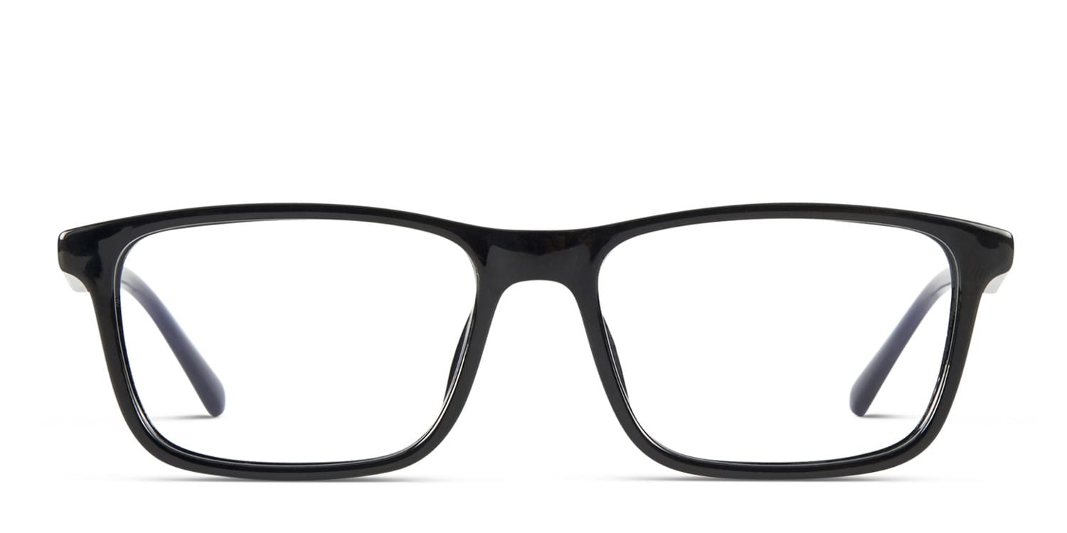 Revel Hendry Shiny Black/Blue glasses - Shiny Black / Blue - Frontal View