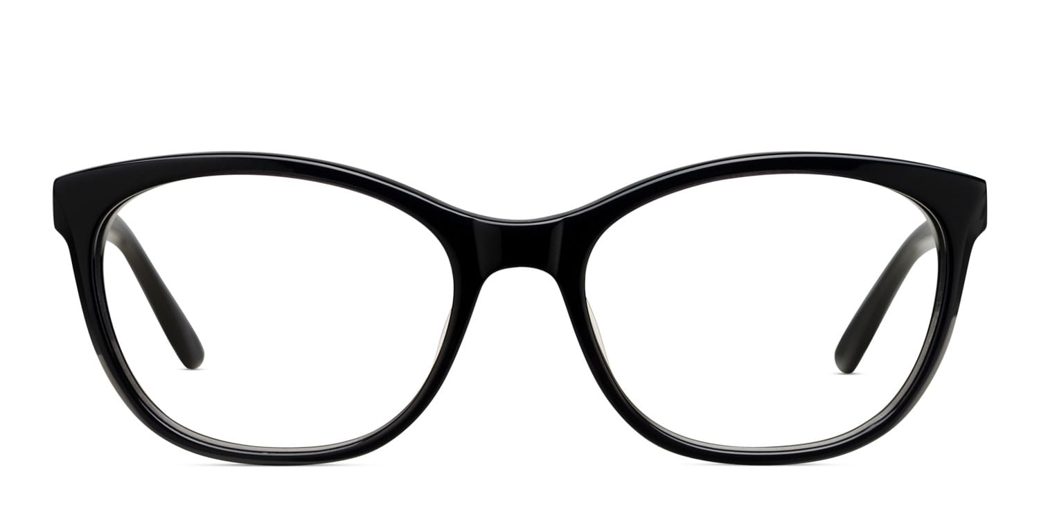 Amelia E. Shelley Shiny Black glasses - Shiny Black - Frontal View