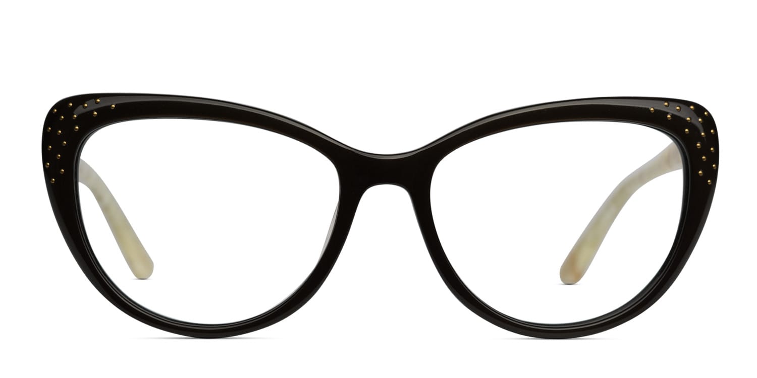 Amelia E. Grahame Brown w/Beige glasses - Brown / Beige - Frontal View