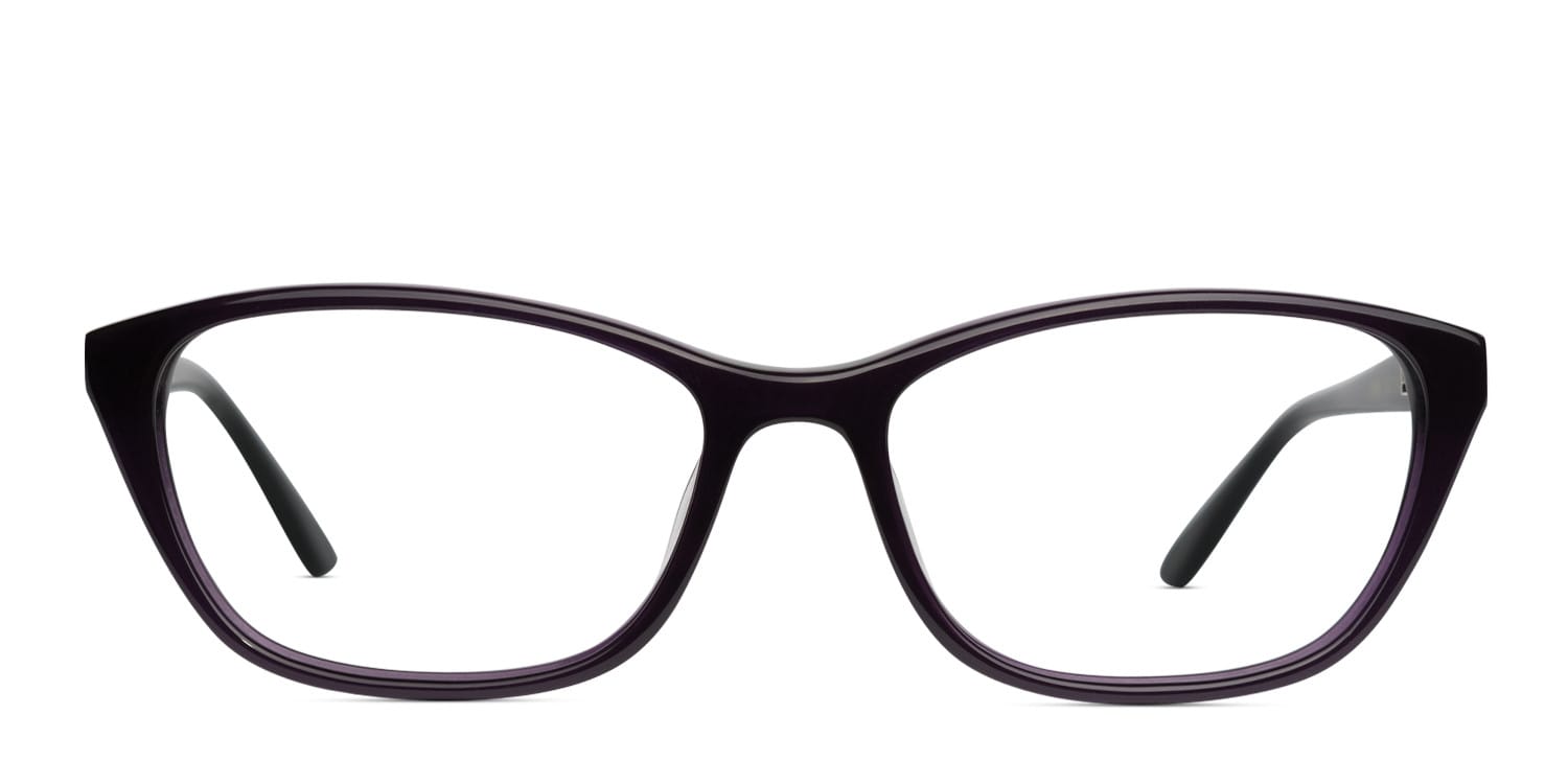 Amelia E. Celine Purple w/Black glasses - Black / Purple - Frontal View