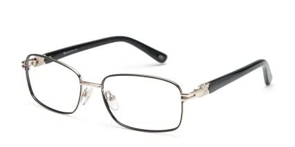 Leslie Black w/Gold glasses - Black / Gold - Angle View