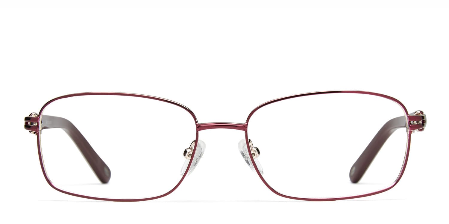 Leslie Red glasses - Red - Frontal View