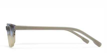 Glenn Taupe/Blue glasses - Brown / Beige - Side View