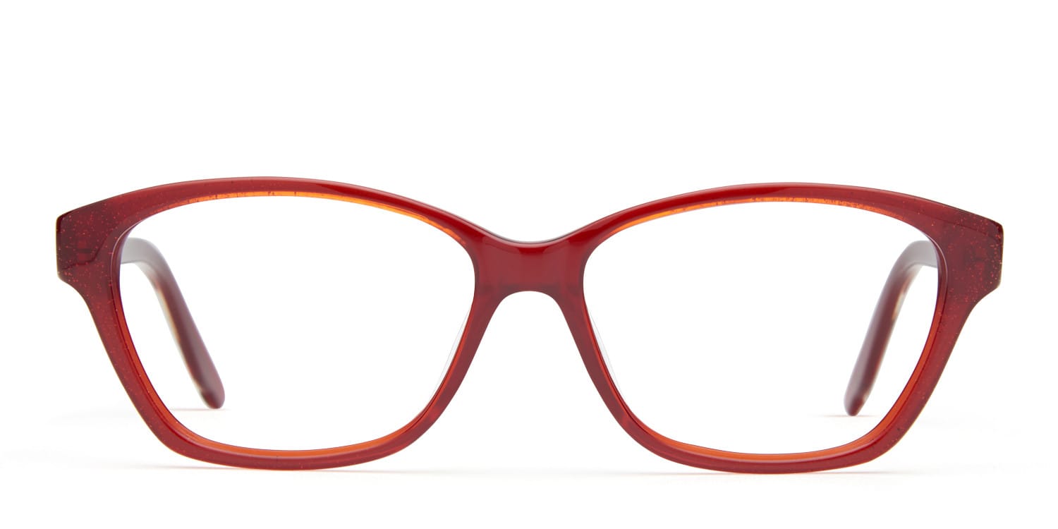 Rayna Red glasses - Red - Frontal View