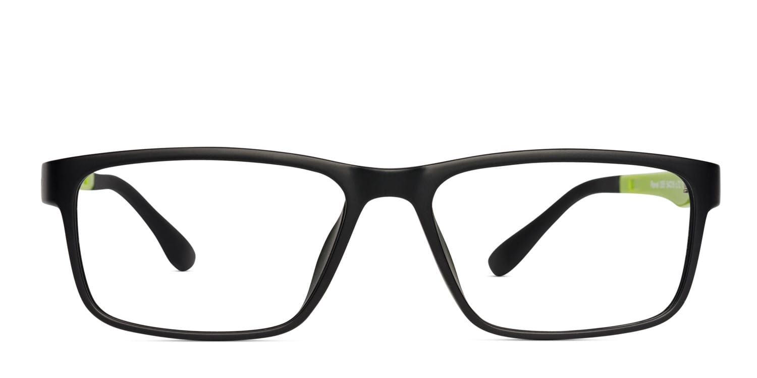 Revel Carlo Black w/Green glasses - Black / Green - Frontal View