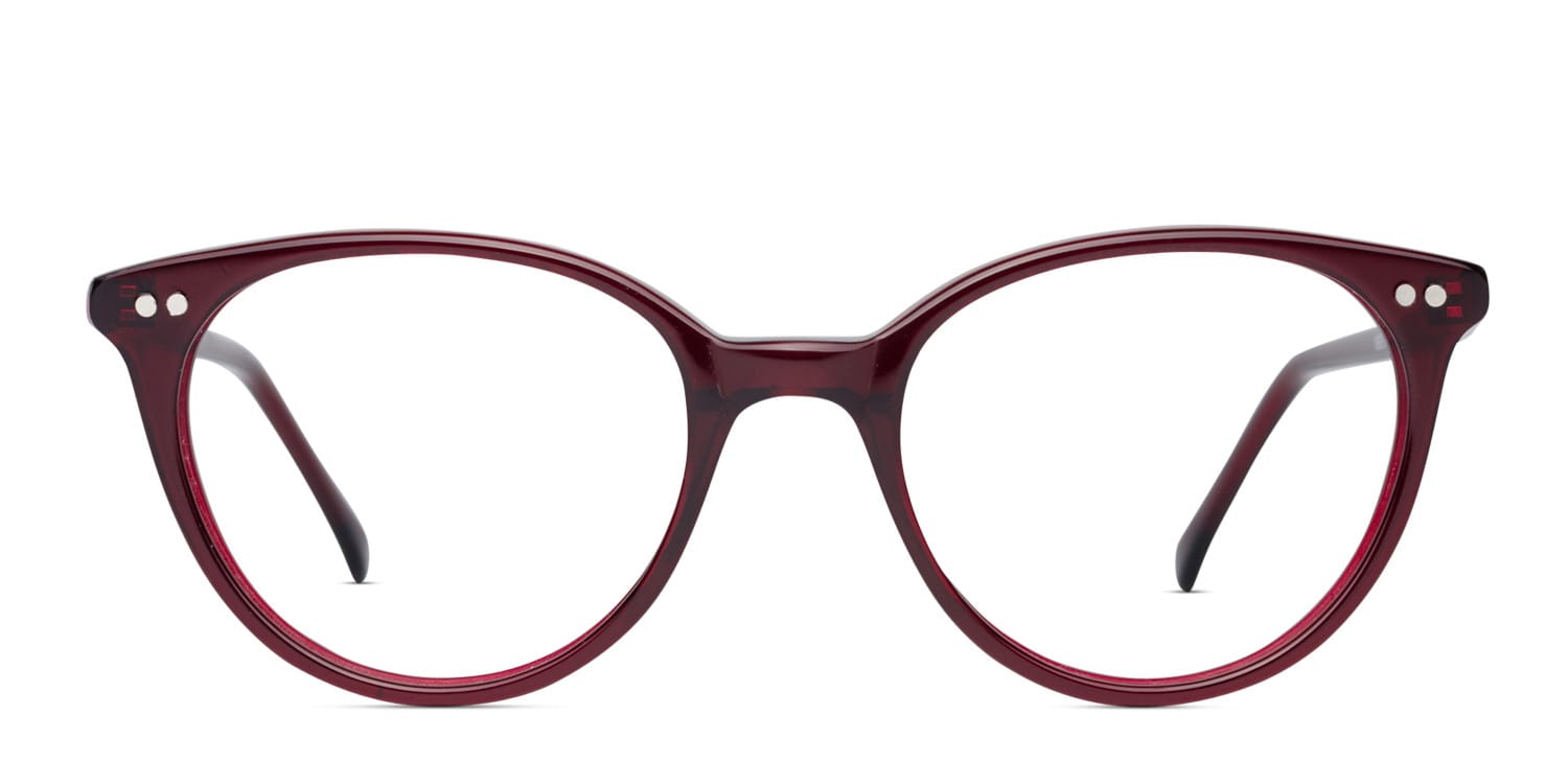 Erin Red glasses - Red - Frontal View