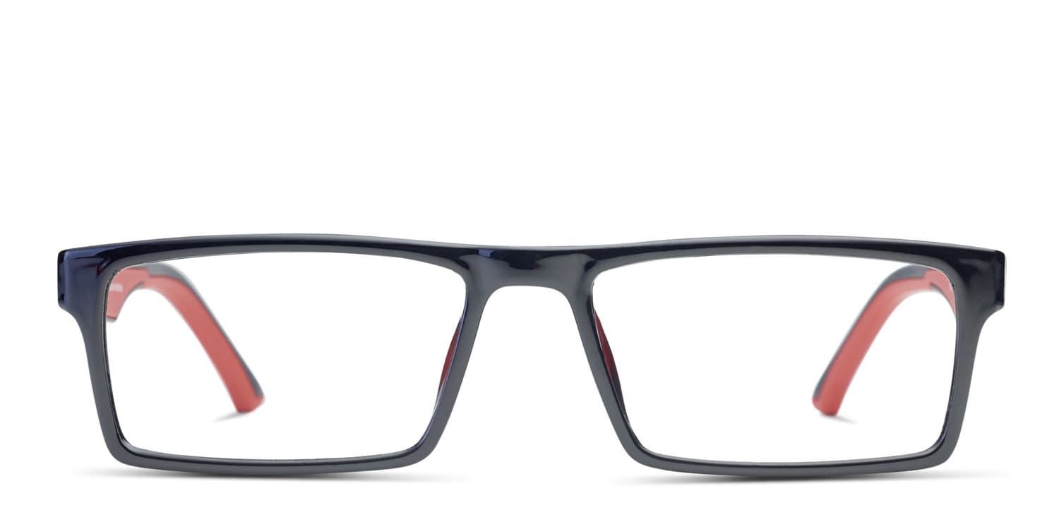 Ottoto Bergamo Black w/Red glasses - Black / Red - Frontal View