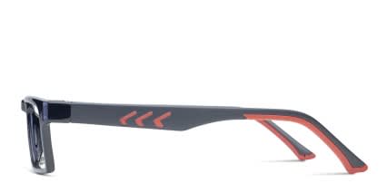 Ottoto Bergamo Black w/Red glasses - Black / Red - Side View