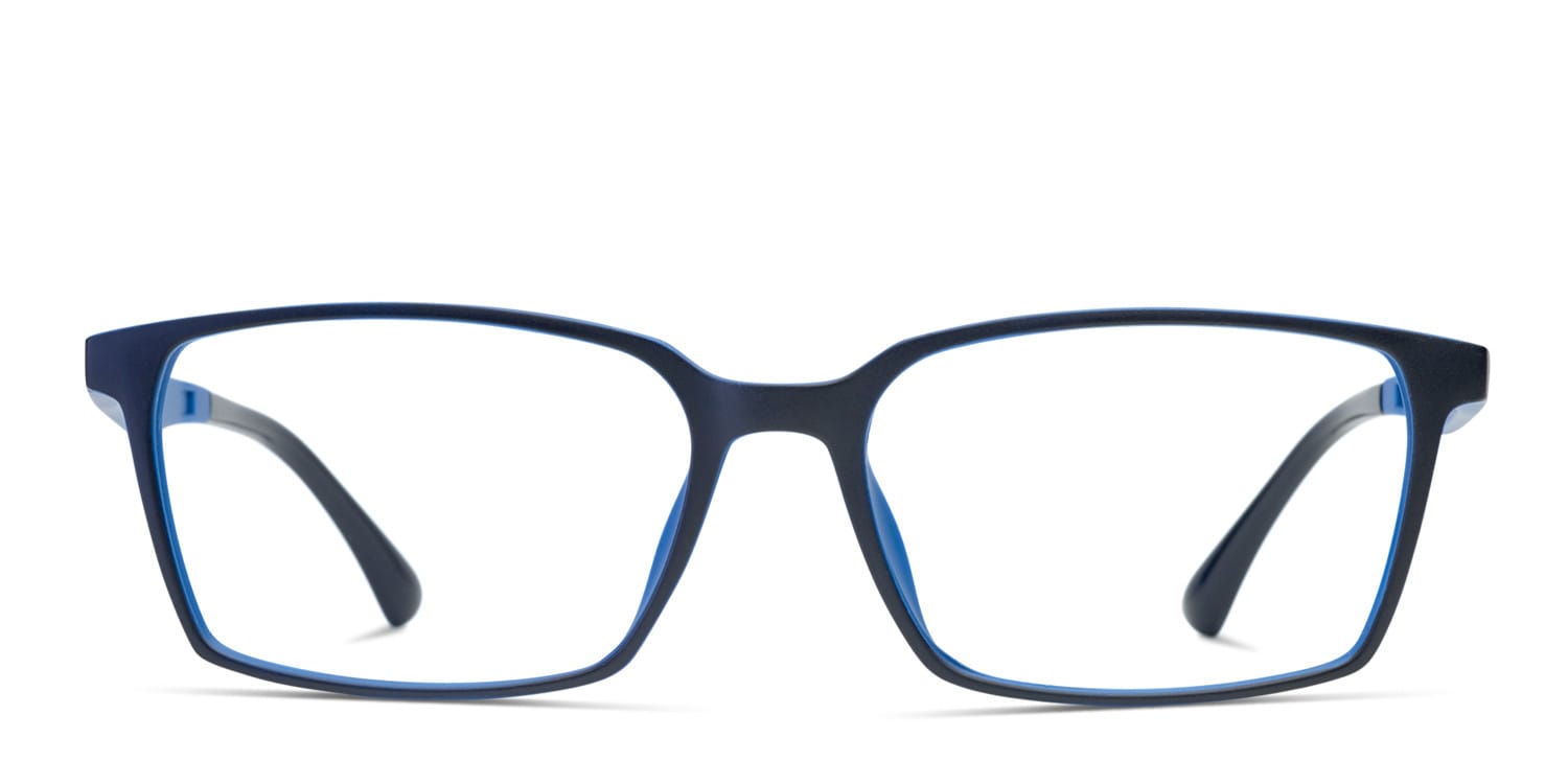 Ottoto Pisa Black w/Blue glasses - Black / Blue - Frontal View